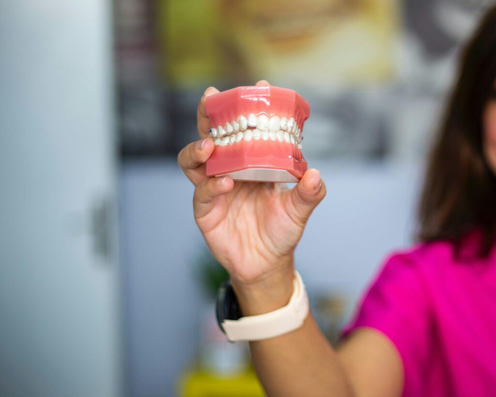 Dentures Holding Dentures